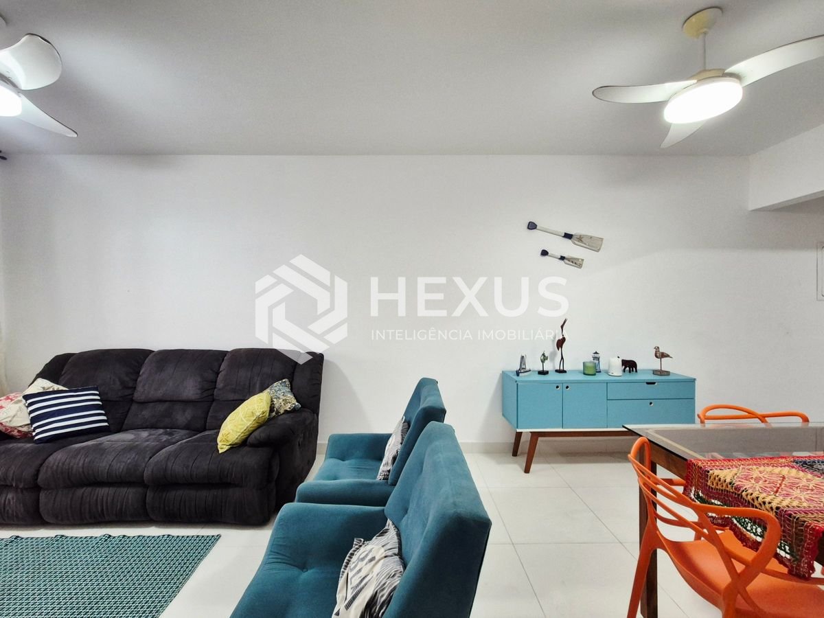 Foto 5 de Apartamento com varanda vista mar e lazer nas Pitangueiras, Guarujá