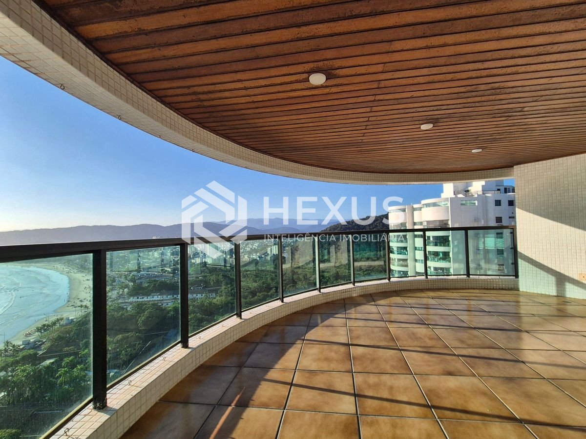 Foto 4 de Cobertura Duplex com varanda gourmet vista mar e lazer na beira mar da Enseada, Guarujá