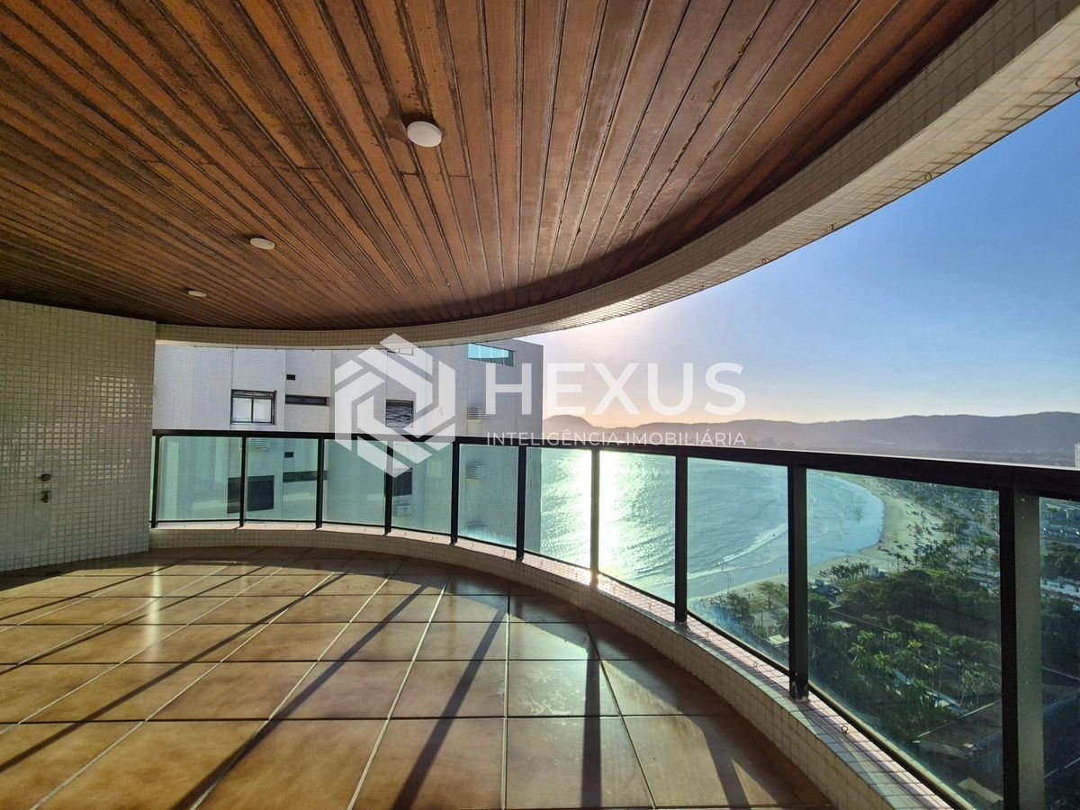 Foto 3 de Cobertura Duplex com varanda gourmet vista mar e lazer na beira mar da Enseada, Guarujá