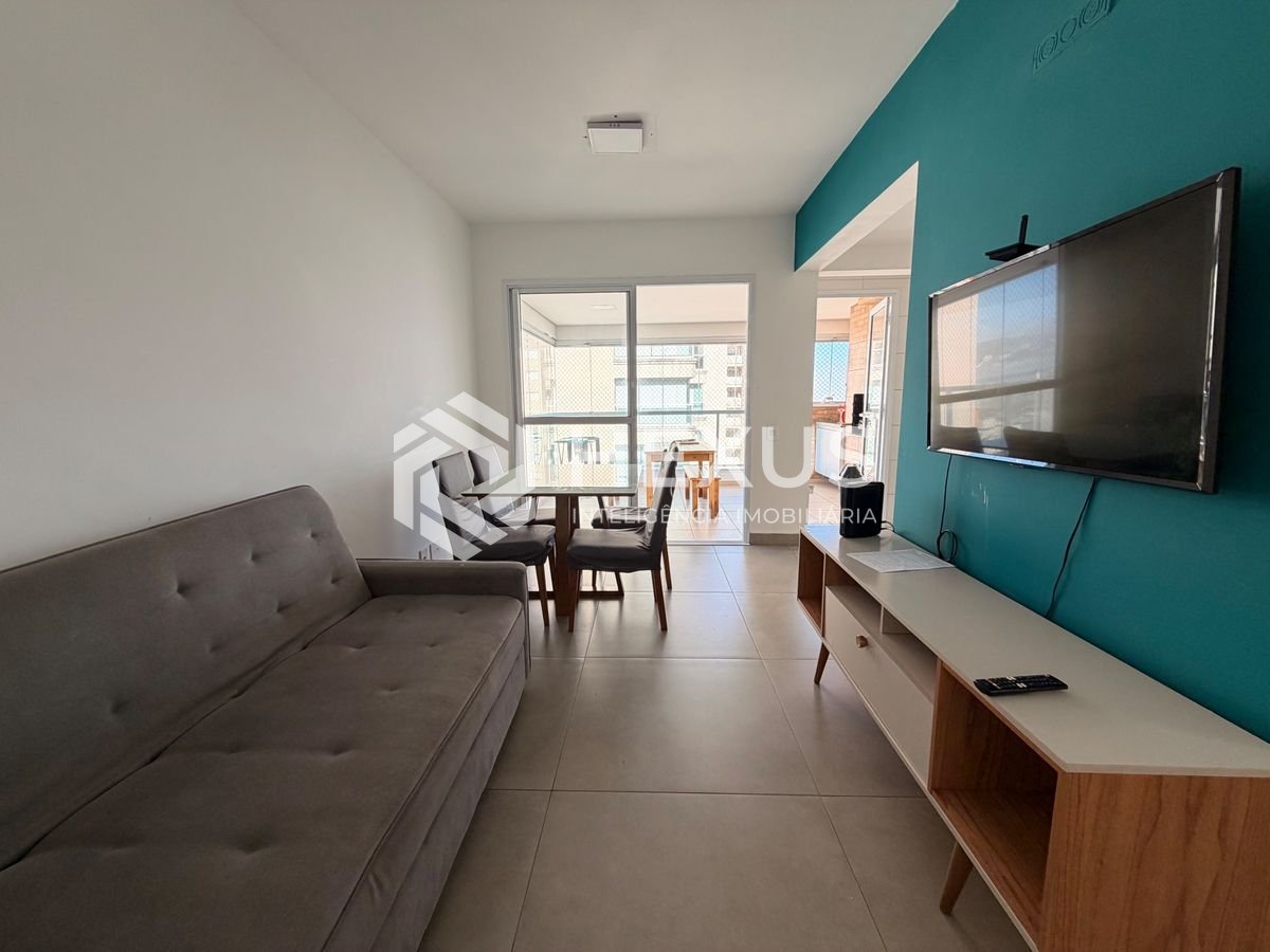 Foto 4 de Apartamento reformado com varanda gourmet vista mar e lazer na Enseada, Guarujá
