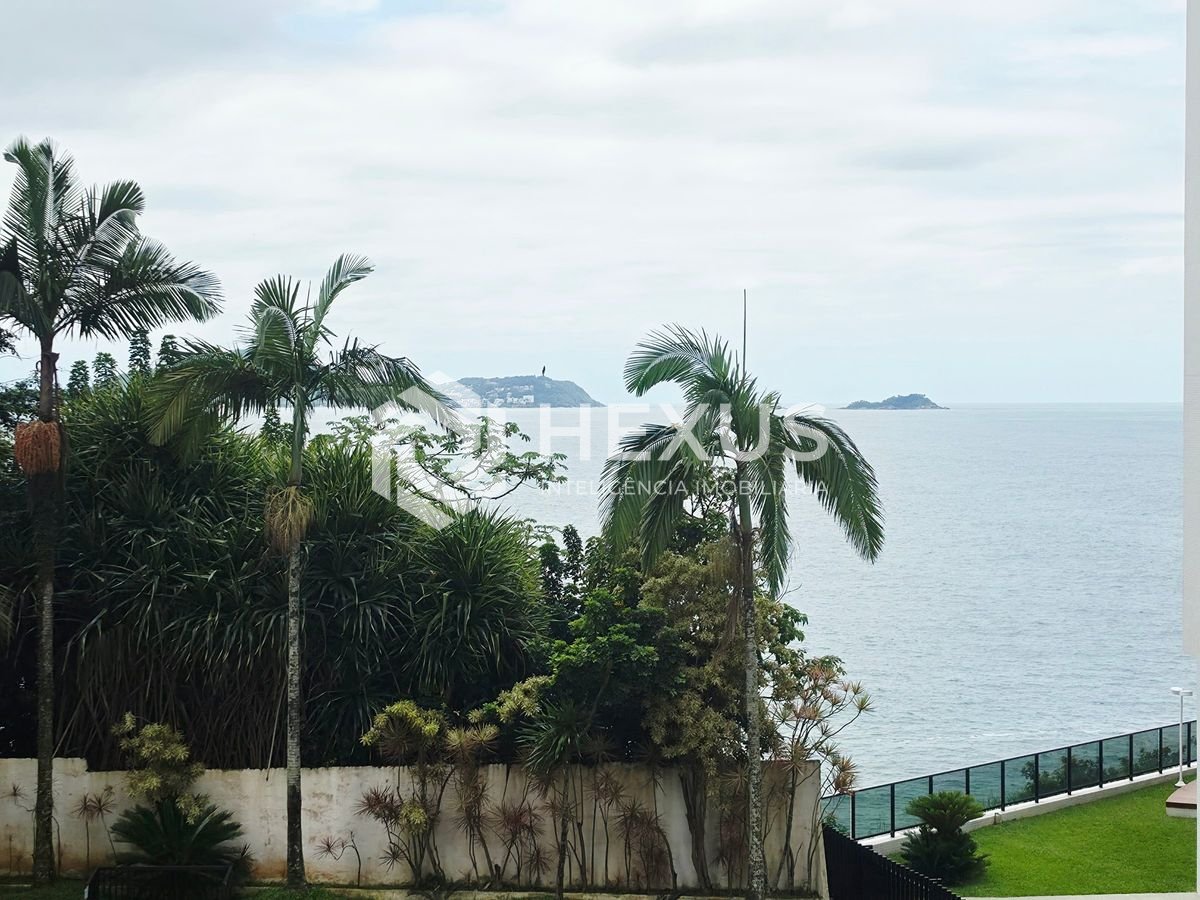 Apartamento frente mar com varanda vista mar e lazer no Jardim Astúrias, Guarujá