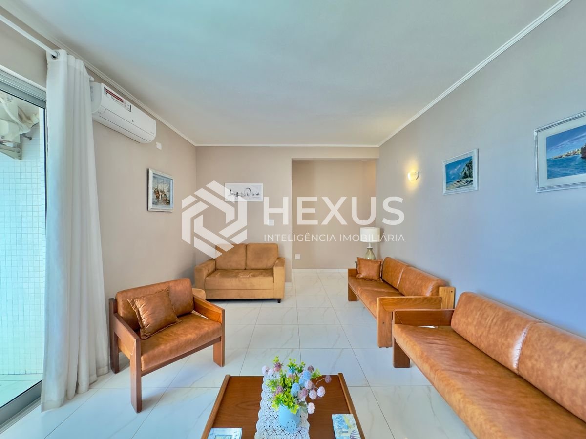 Foto 5 de Apartamento frente mar reformado com varanda vista mar e lazer nas Pitangueiras, Guarujá