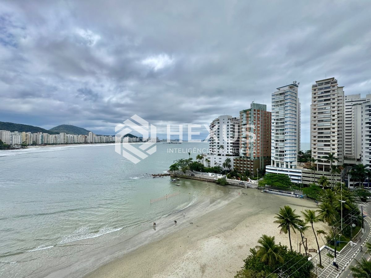 Foto 2 de Apartamento frente mar com varanda vista mar no Jardim Astúrias, Guarujá