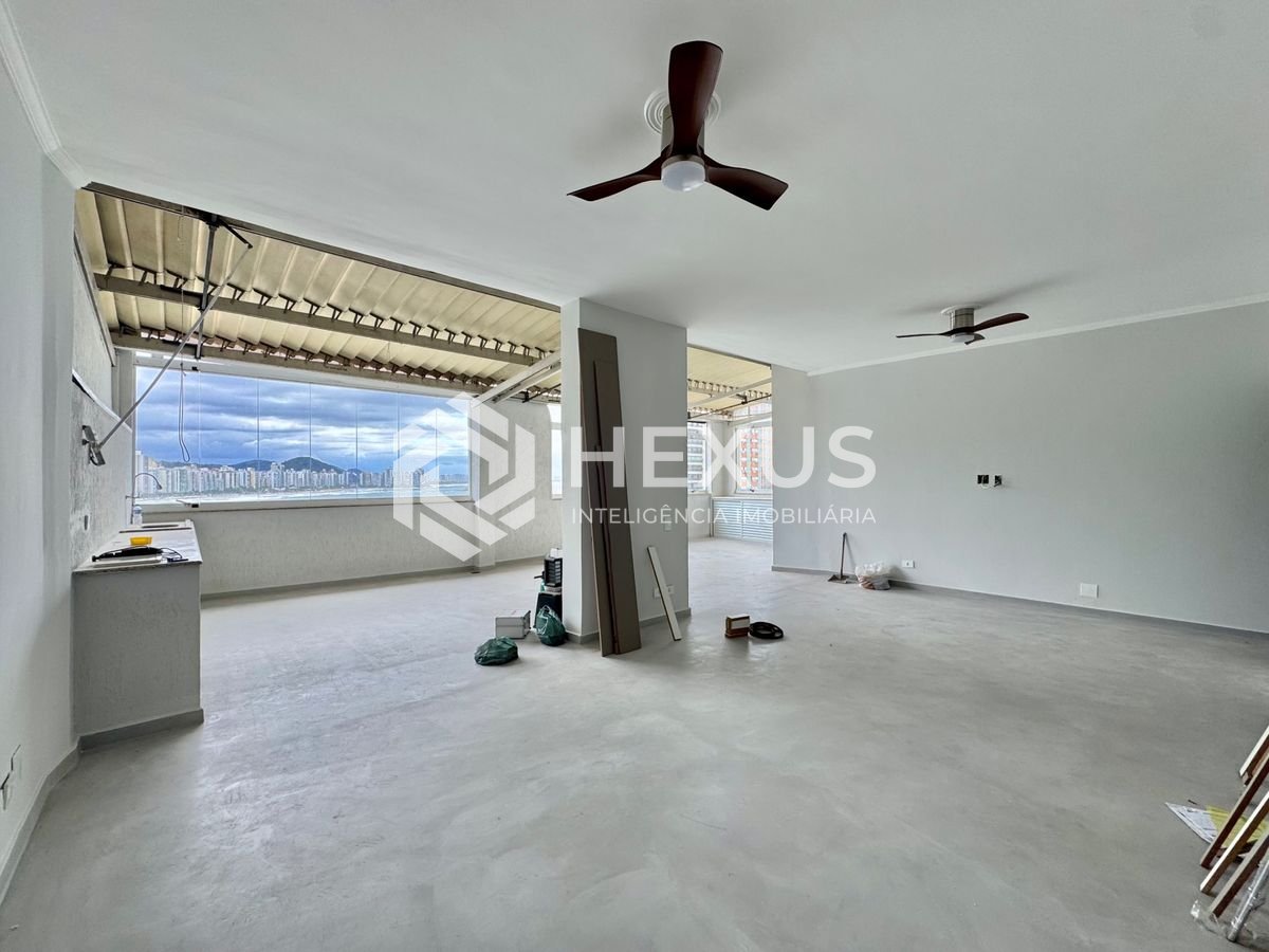 Foto 4 de Apartamento frente mar com varanda vista mar no Jardim Astúrias, Guarujá