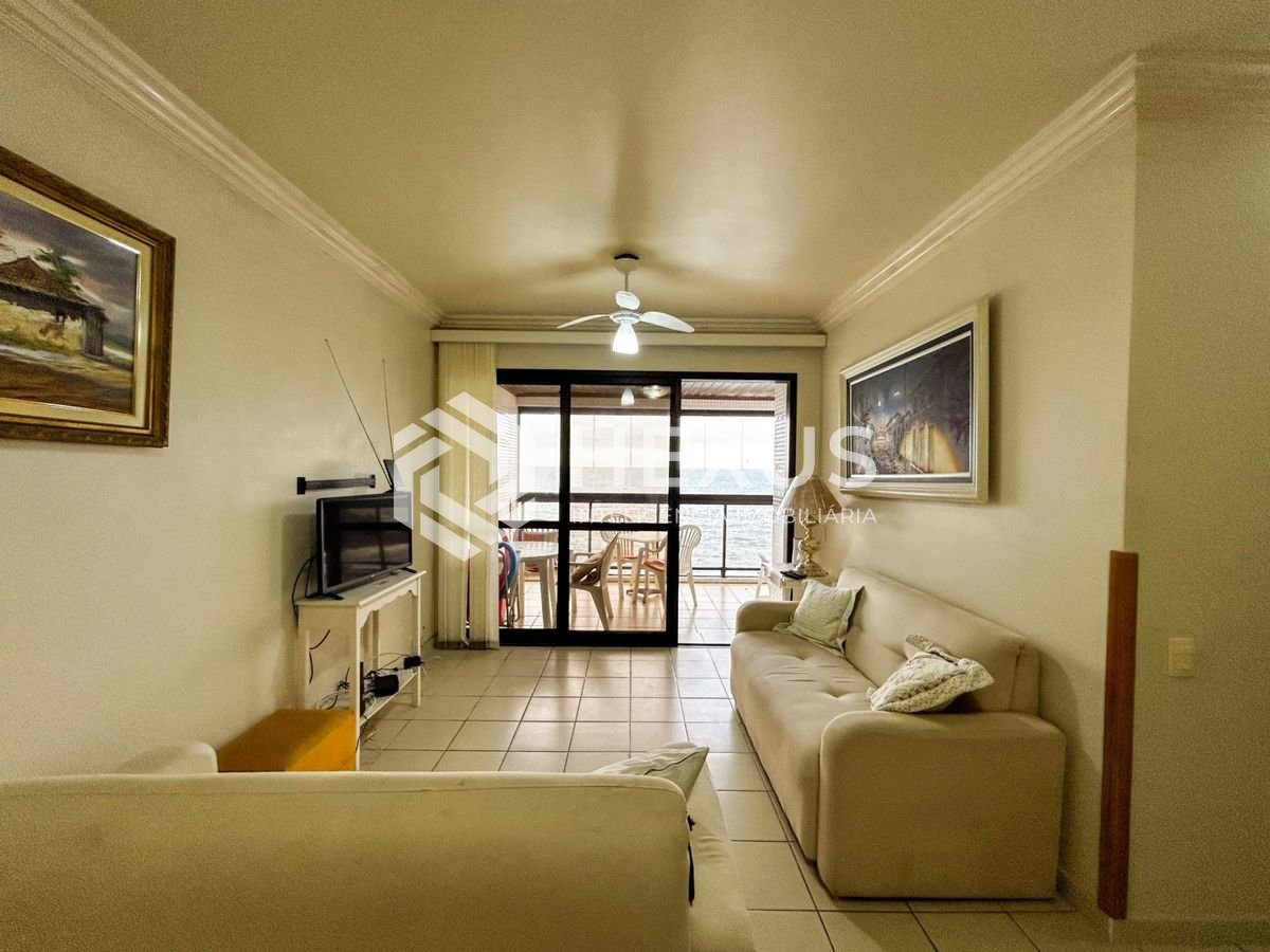 Foto 5 de Apartamento com varanda vista mar e lazer na beira mar da praia nas Tortugas, Guarujá