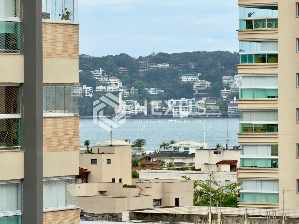 Foto 3 de Apartamento com varanda gourmet vista mar e lazer na Enseada, Guarujá