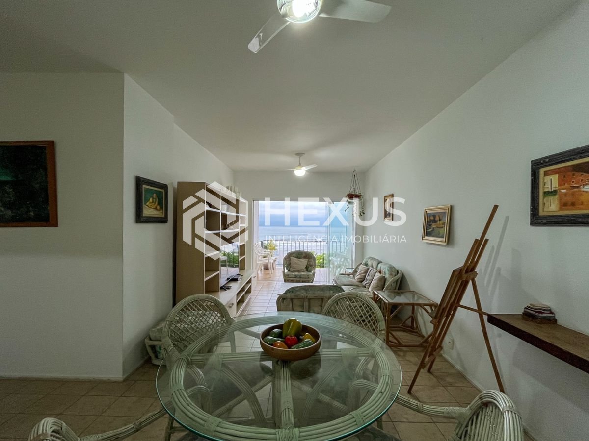 Foto 3 de Apartamento frente mar com varanda vista mar e lazer nas Pitangueiras, Guarujá