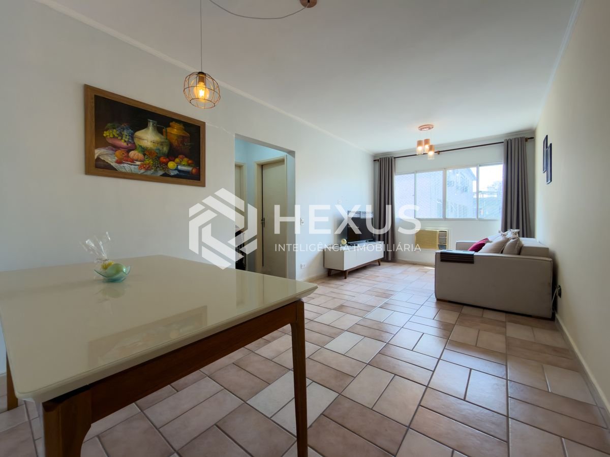 Apartamento com lazer a 500m da praia no Jardim Astúrias, Guarujá