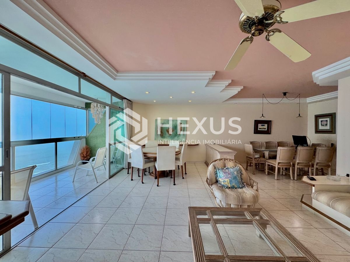 Foto 5 de Apartamento reformado frente mar com varanda vista mar e lazer no Jardim Astúrias, Guarujá