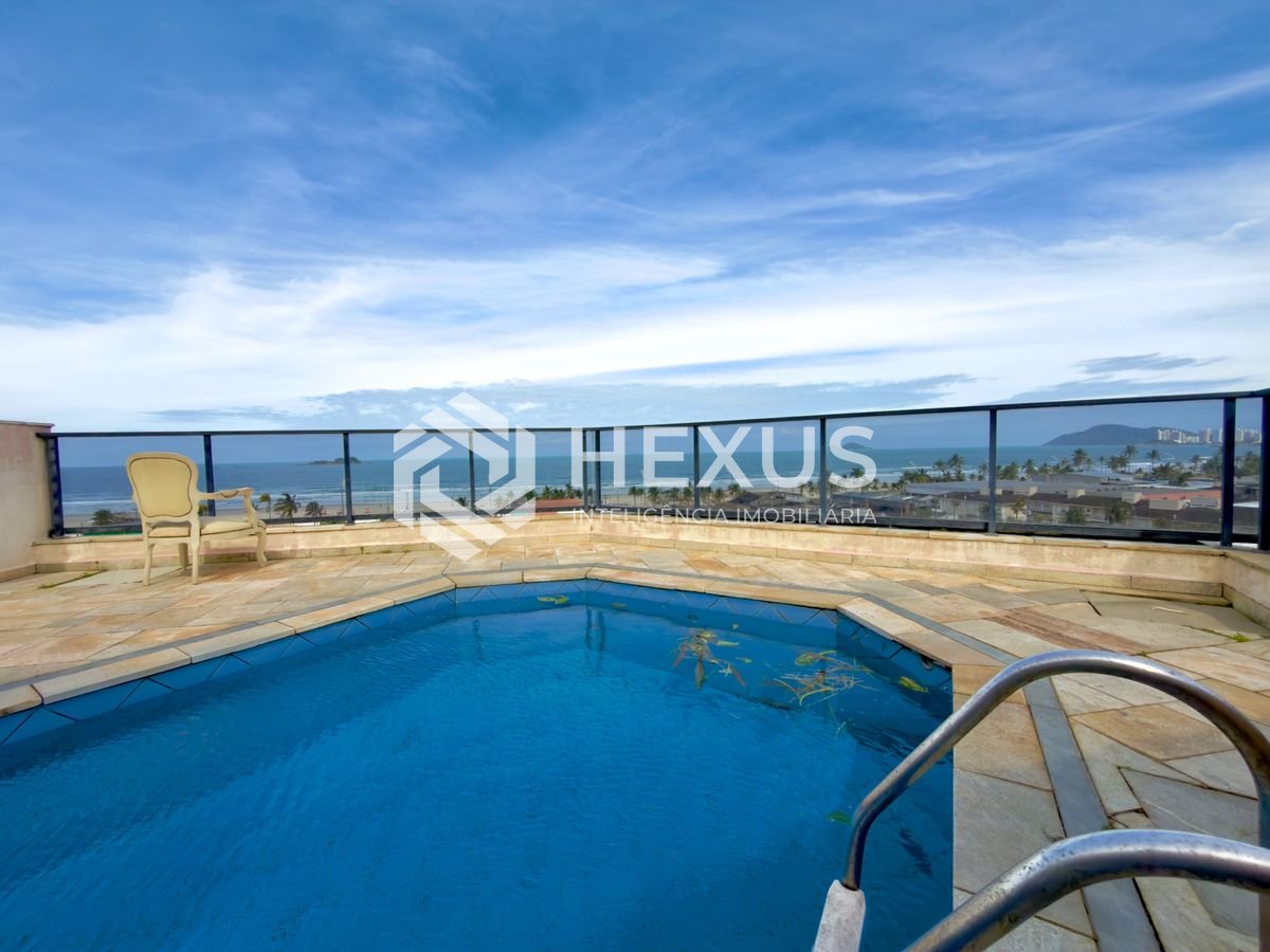 Foto 3 de Cobertura Triplex com varanda gourmet vista mar e lazer na Enseada, Guarujá