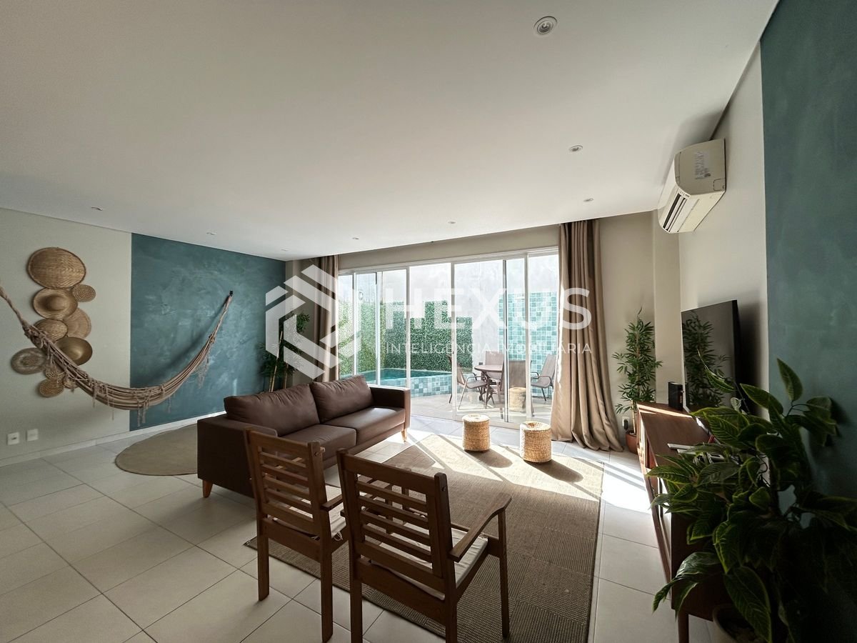 Foto 4 de Casa mobiliada com 4 dormitórios e piscina no Jardim Três Marias, Guarujá