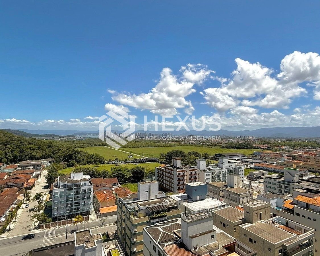 Foto 3 de Apartamento com varanda vista mar e lazer no Jardim Astúrias, Guarujá