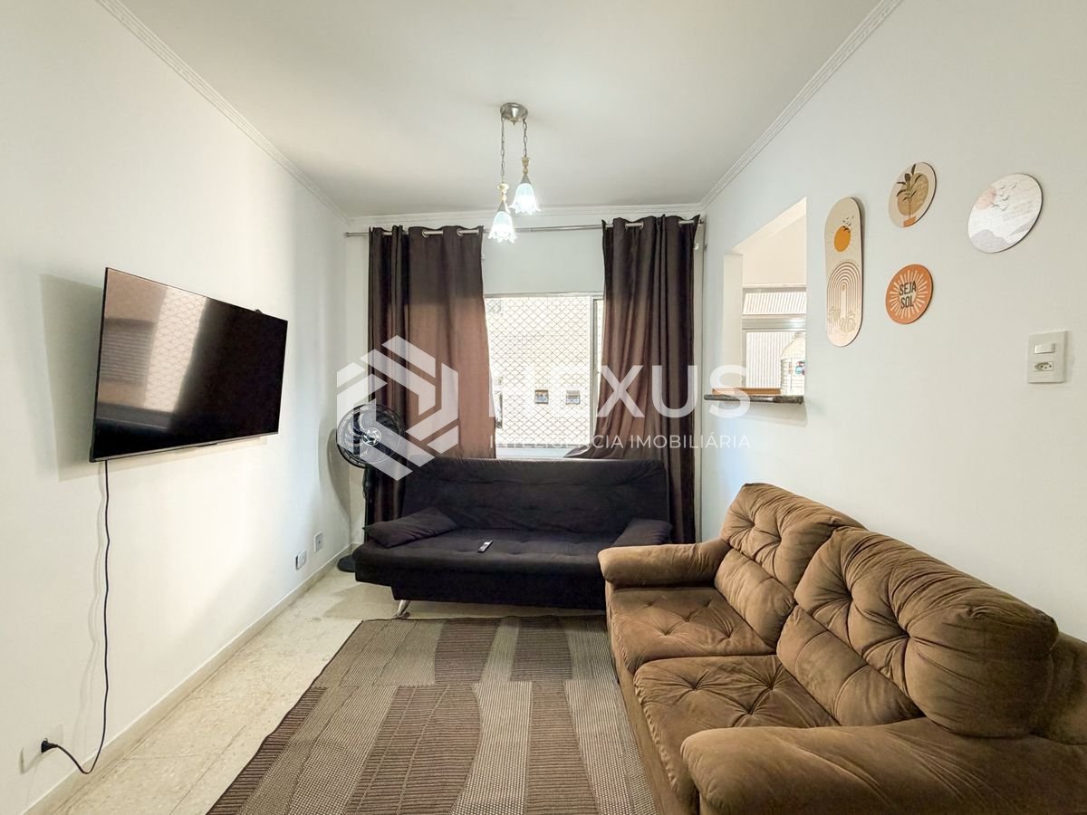 Foto 3 de Apartamento com varanda na região da Vila Julia na Enseada, Guarujá