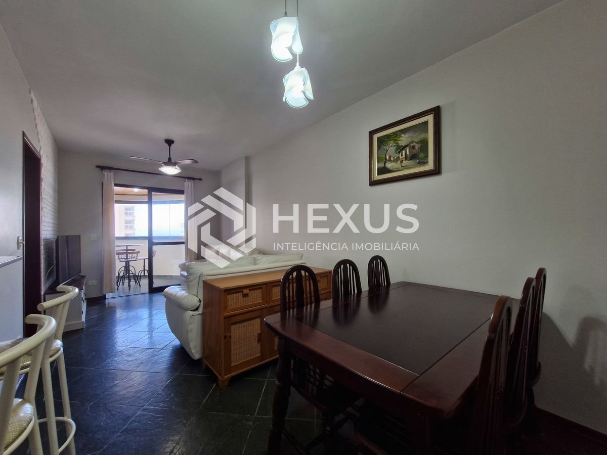 Foto 3 de Apartamento com varanda vista mar e lazer nas Pitangueiras, Guarujá