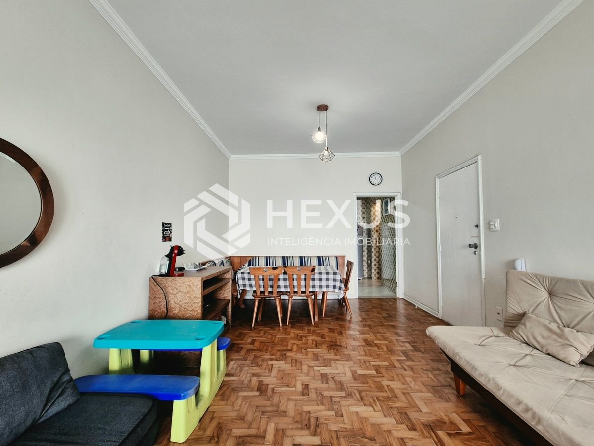 Foto 5 de Apartamento frente mar com varanda vista mar nas Pitangueiras, Guarujá