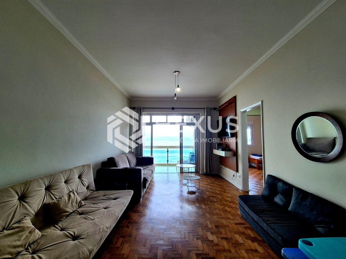 Foto 2 de Apartamento frente mar com varanda vista mar nas Pitangueiras, Guarujá