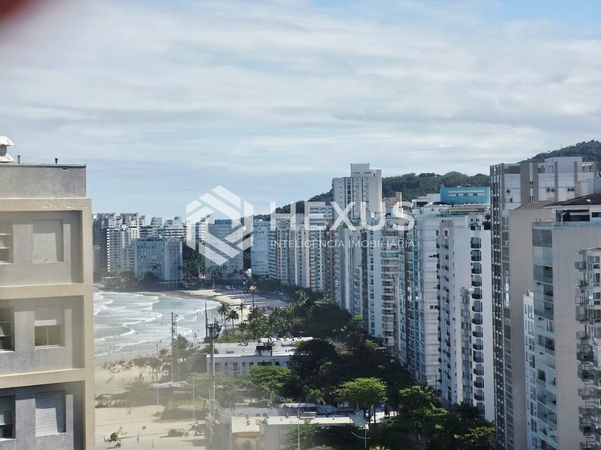 Foto 3 de Cobertura beira mar com varanda gourmet vista mar e lazer nas Pitangueiras, Guarujá