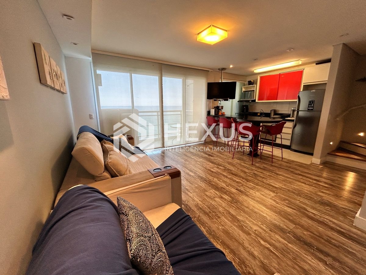 Foto 4 de Apartamento com varanda gourmet vista mar e lazer na Enseada, Guarujá