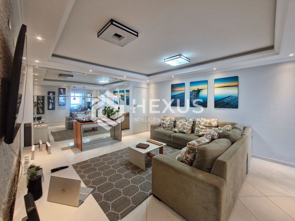 Foto 3 de Apartamento com varanda gourmet vista mar e lazer a 1 quadra da praia no Tombo, Guarujá