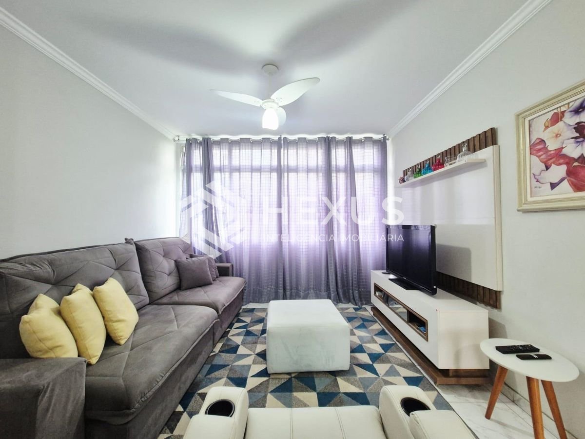 Apartamento reformado com vista mar nas Pitangueiras, Guarujá