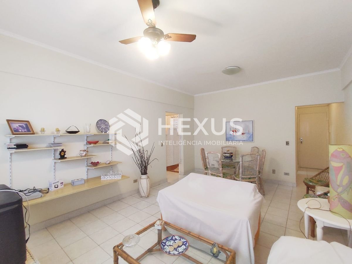 Foto 3 de Apartamento com vista livre, mobiliado, uma quadra da Praia das Asturias, Guaruja | Hexus