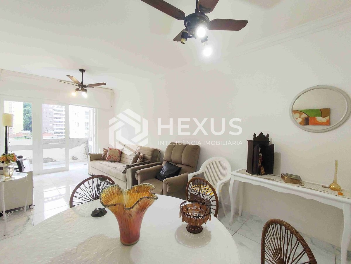 Foto 5 de Apartamento com varanda e vista livre, duas quadras da Praia das Pitangueiras, Guaruja