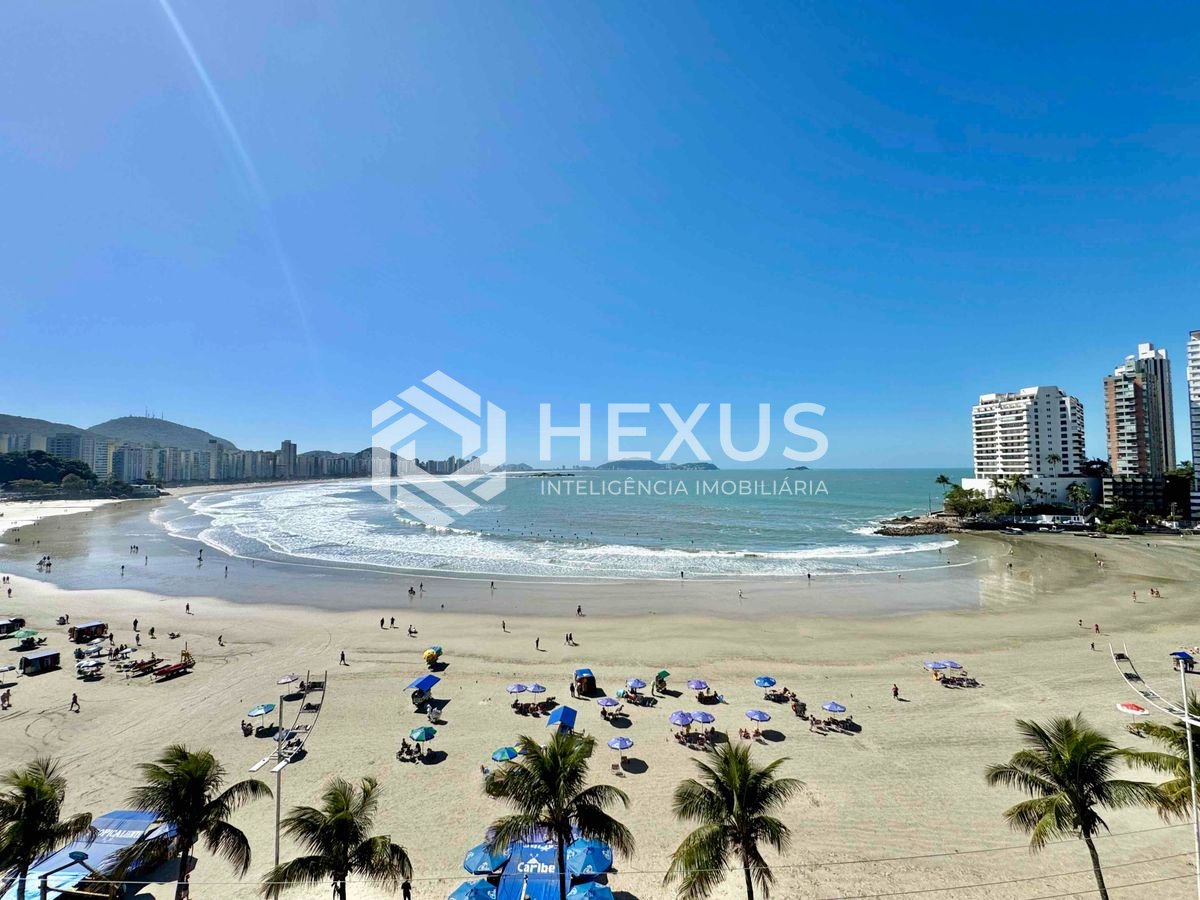 Foto 3 de Apartamento frente mar reformado com varanda na Praia das Asturias, Guaruja