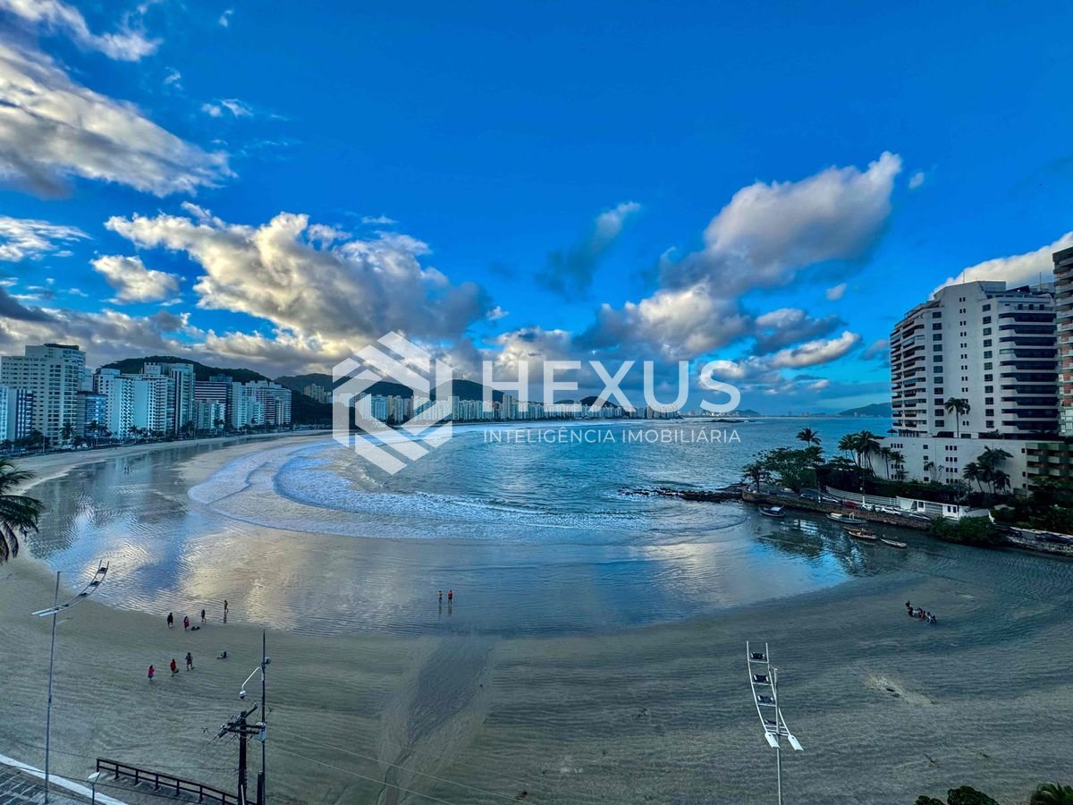 Foto 3 de Apartamento frente mar com varanda vista mar na Praia das Asturias, Guaruja