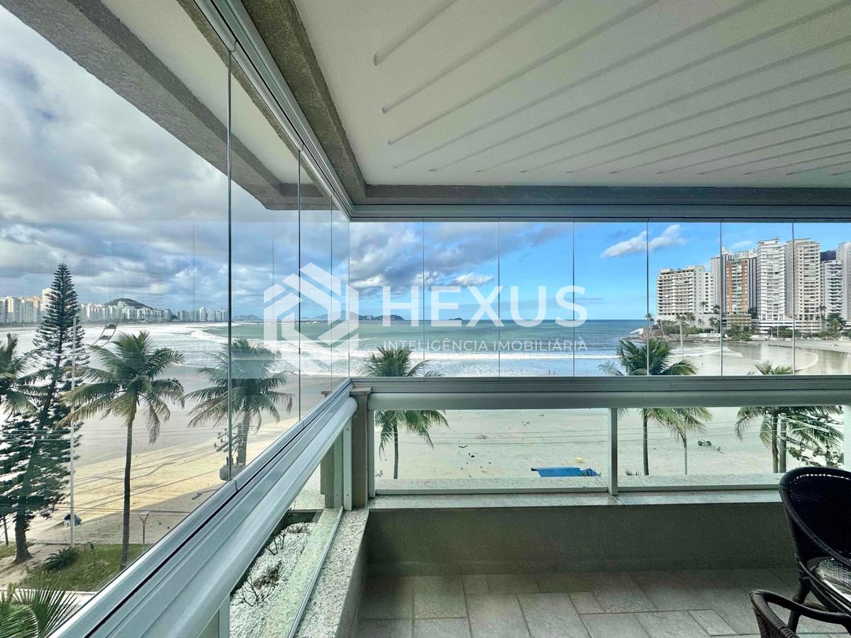 Foto 3 de Apartamento reformado frente mar com varanda gourmet vista mar e lazer na Praia das Asturias, Guaruja