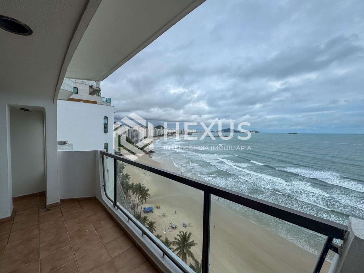 Foto 2 de Apartamento frente mar com varanda vista mar na Praia das Asturias, Guaruja