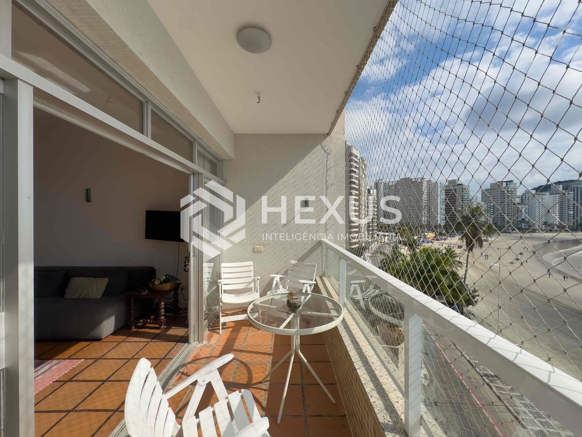 Foto 5 de Apartamento frente mar com varanda vista mar na Praia das Asturias, Guaruja