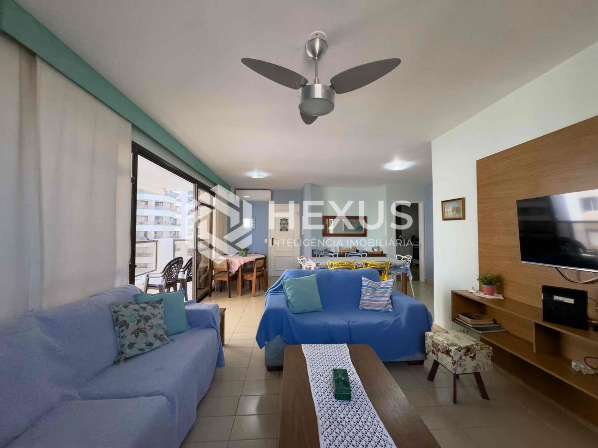 Foto 4 de Apartamento com varanda, vista mar, quadra mar, lazer, Praia das Pitangueiras, Guaruja | Hexus Inteligência Imobiliária