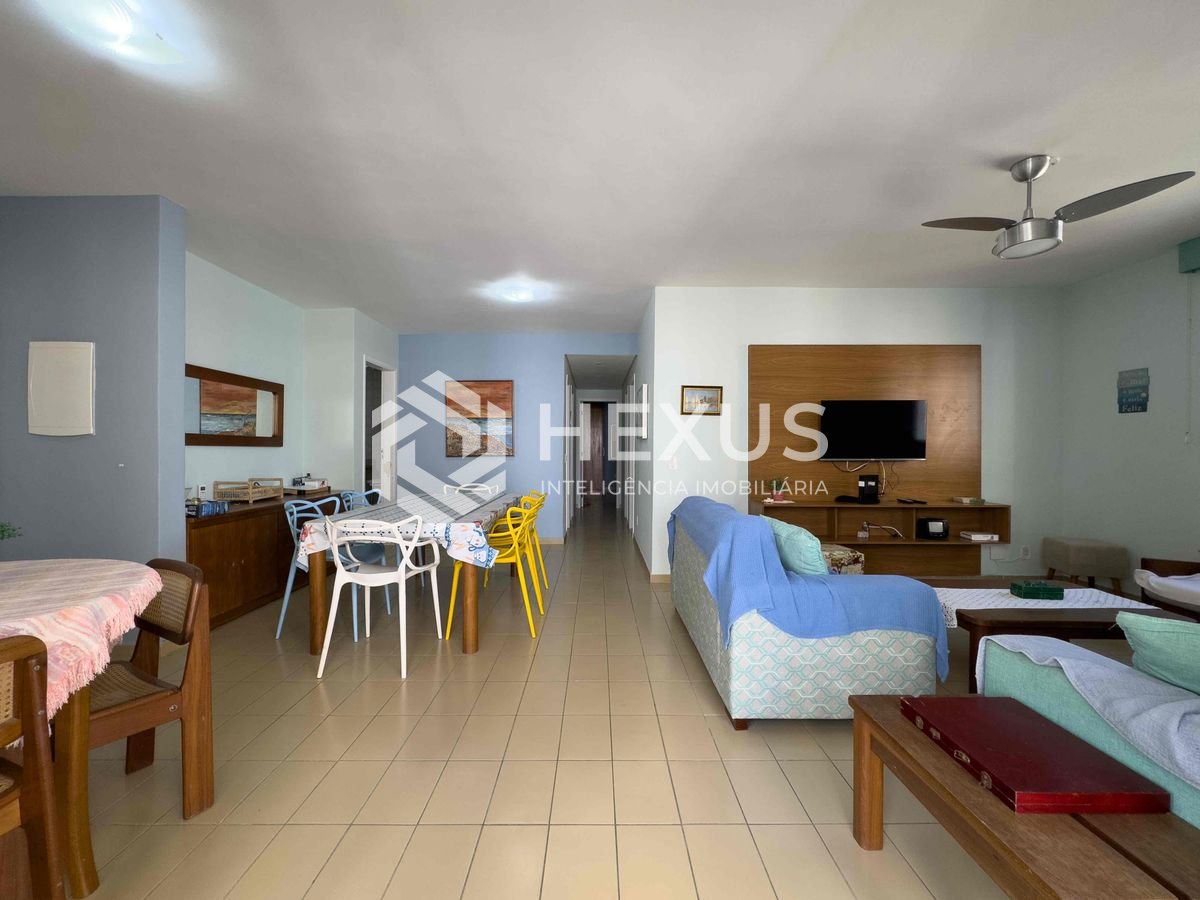 Foto 5 de Apartamento com varanda, vista mar, quadra mar, lazer, Praia das Pitangueiras, Guaruja | Hexus Inteligência Imobiliária