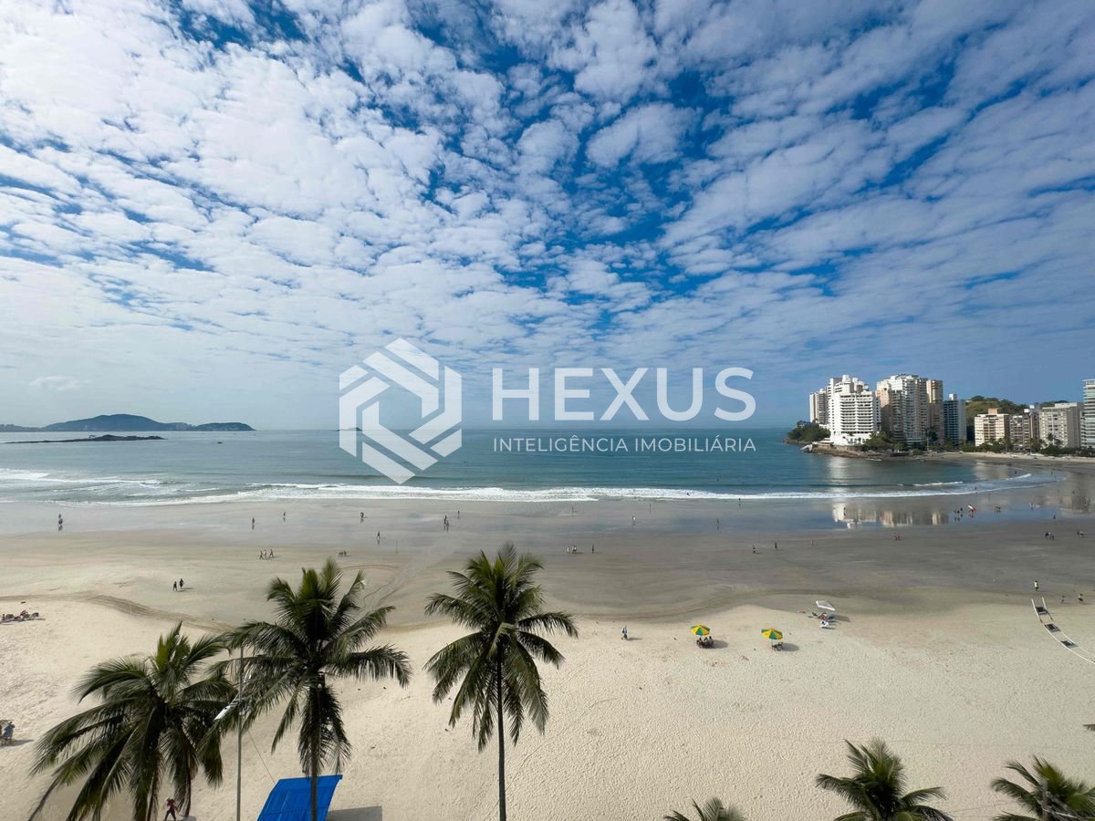 Foto 3 de Apartamento frente mar com varanda gourmet vista mar e lazer na Praia das Asturias, Guaruja