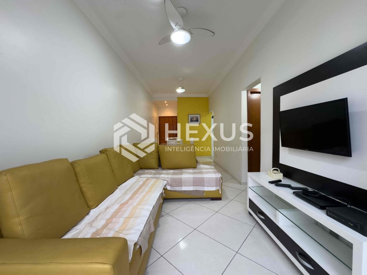 Foto 5 de Apartamento com varanda e vista livre a uma quadra da Praia das Pitangueiras de 2 quartos com 1 vaga, Guarujá-SP