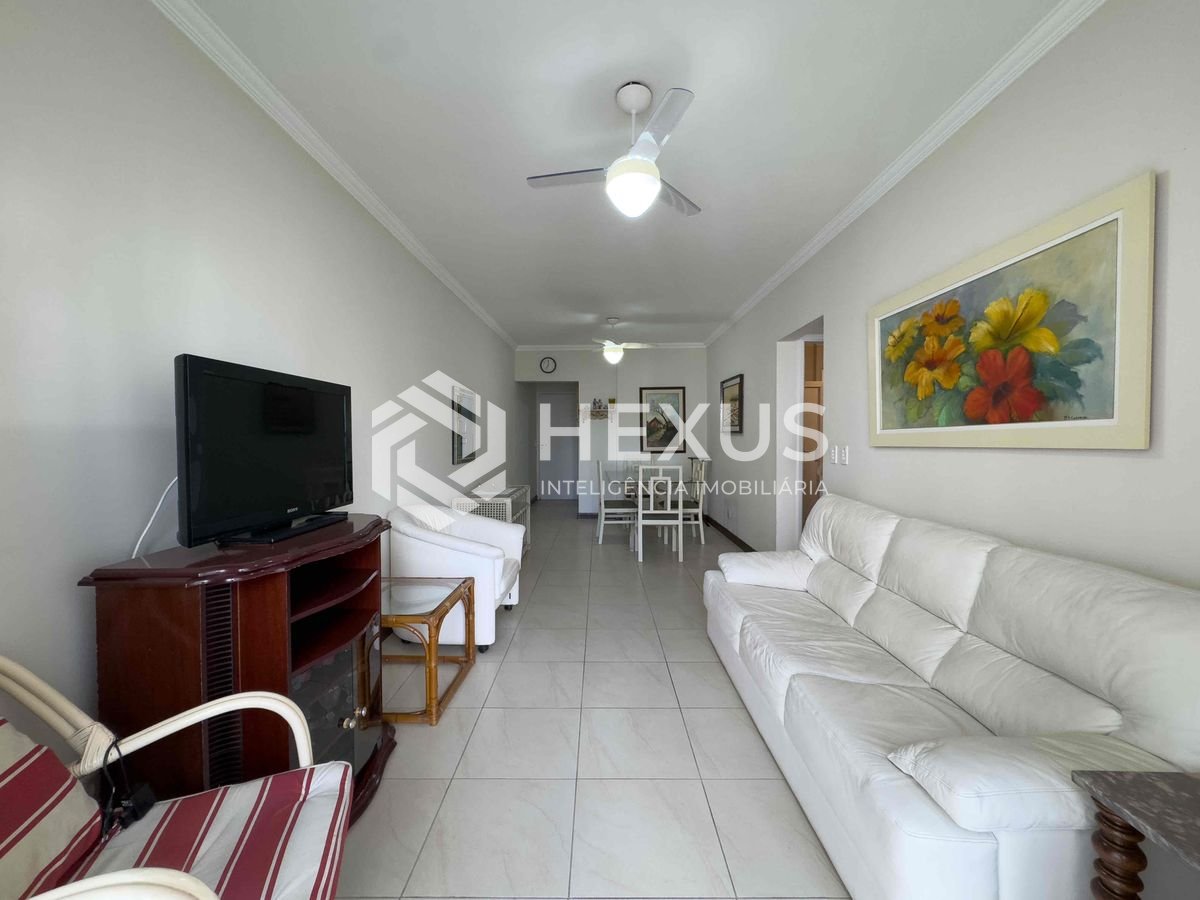 Foto 5 de Apartamento com varanda e vista livre a uma quadra da Praia das Pitangueiras de 2 quartos com 1 vaga, Guarujá-SP