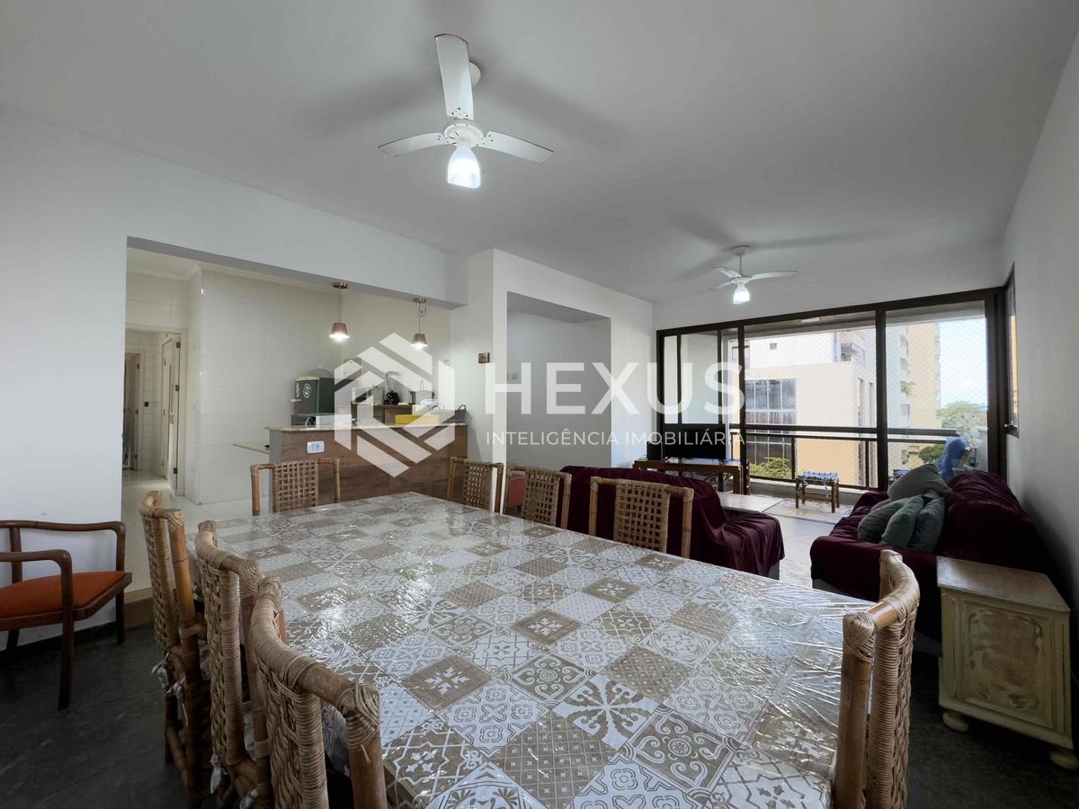 Foto 4 de Apartamento com varanda vista mar a 2 quadras da praia na região da Barra Funda da Praia das Pitangueiras, Guarujá