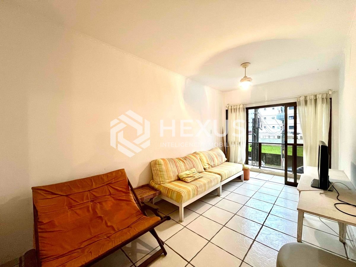 Foto 5 de Apartamento com varanda e vista livre na Praia do Tombo, Guaruja | Hexus