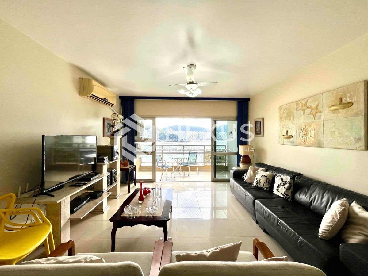 Foto 4 de Apartamento frente mar reformado com varanda vista mar e lazer na Praia das Asturias, Guaruja