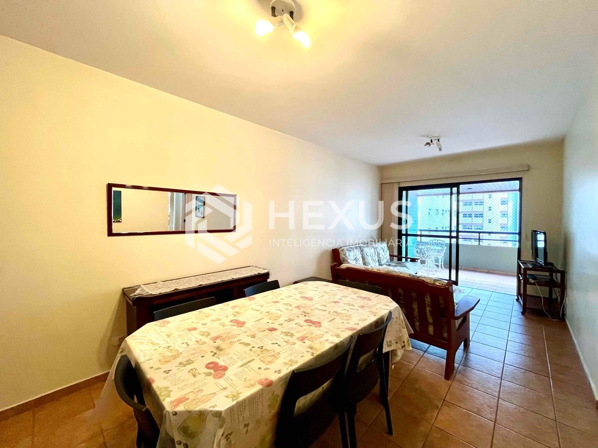 Foto 3 de Apartamento com varanda e lazer na quadra mar da Praia das Pitangueiras, Guarujá-SP - 3 Quartos (1 Suíte), 2 Vagas | Hexus Inteligência Imobiliária