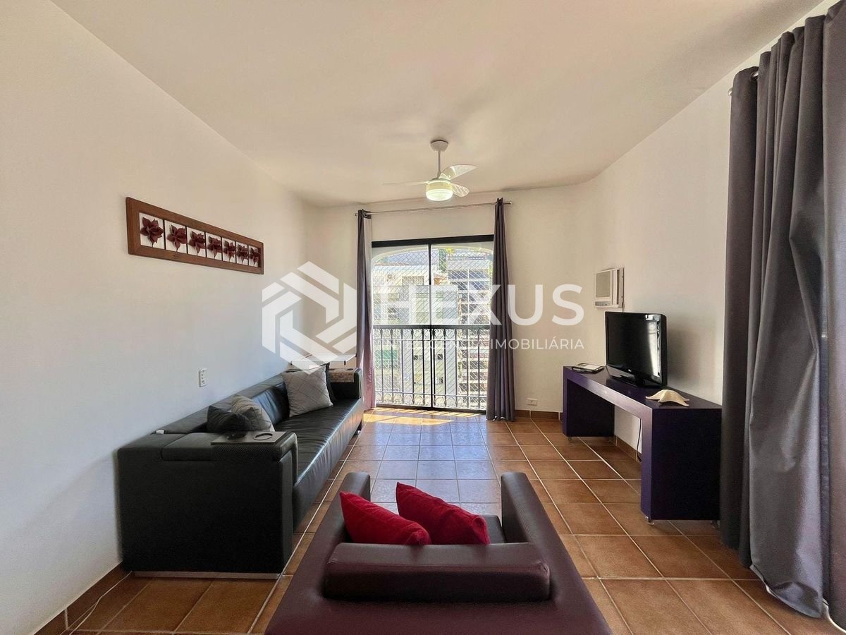 Foto 2 de Apartamento com varanda, lazer e vista livre a uma quadra da Praia das Pitangueiras, Guaruja | Hexus