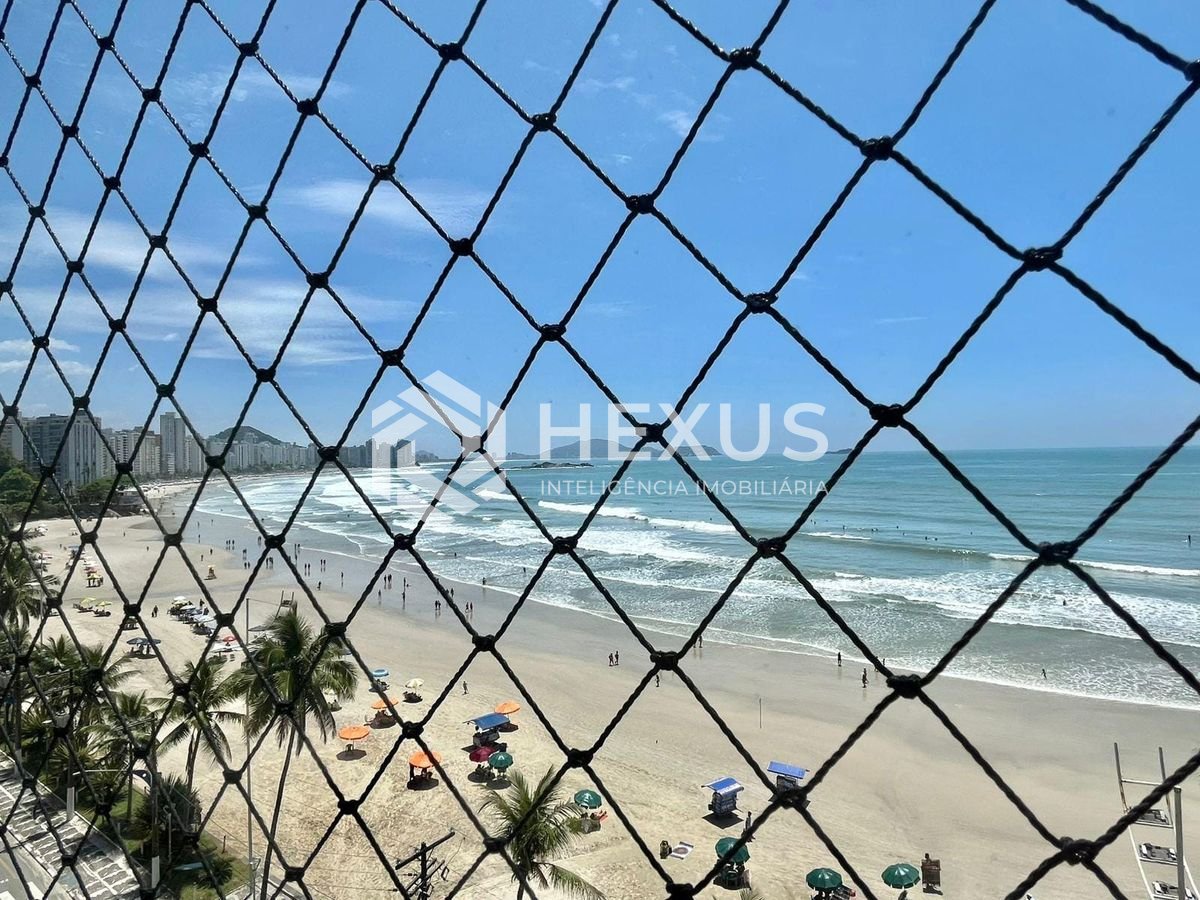 Foto 3 de Apartamento frente mar com varanda vista mar e lazer na Praia das Asturias, Guaruja