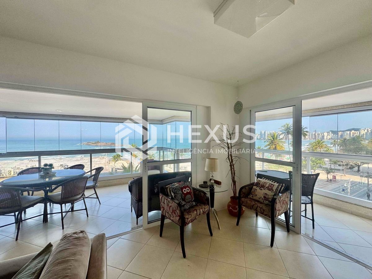 Foto 4 de Apartamento frente mar com varanda gourmet e lazer na Praia das Pitangueiras, Guaruja