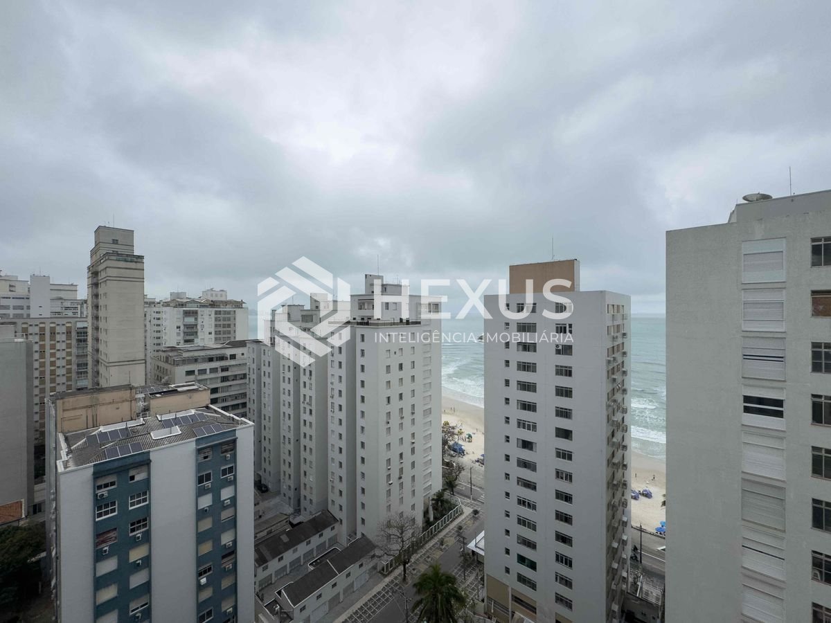 Foto 4 de Apartamento com varanda, vista mar, lazer, quadra mar da Praia das Pitangueiras, Guaruja - Hexus