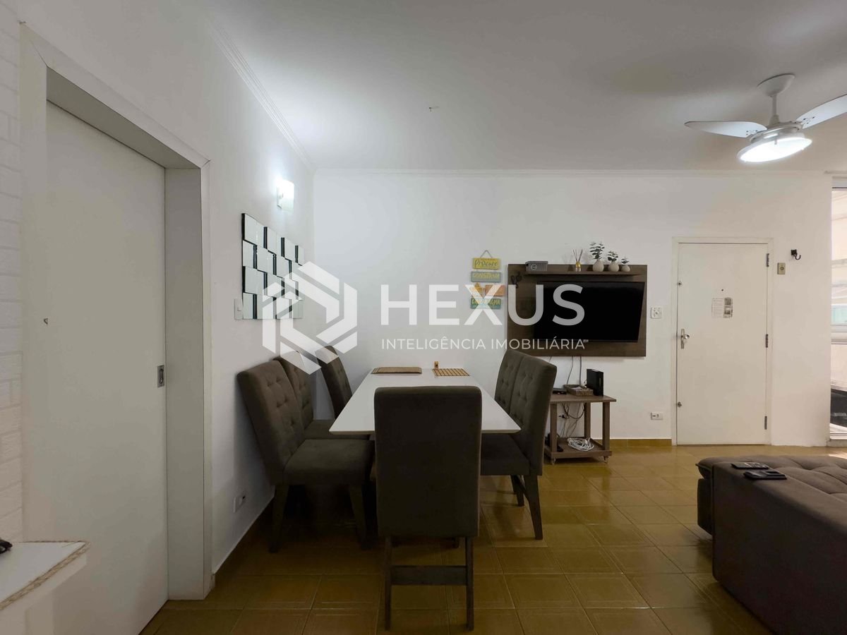 Foto 4 de Apartamento com varanda na quadra mar da Praia das Pitangueiras, Guaruja - Hexus
