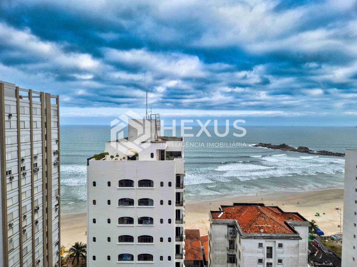 Foto 4 de Apartamento com varanda, lazer e vista mar na quadra mar da Praia das Pitangueiras, Guaruja