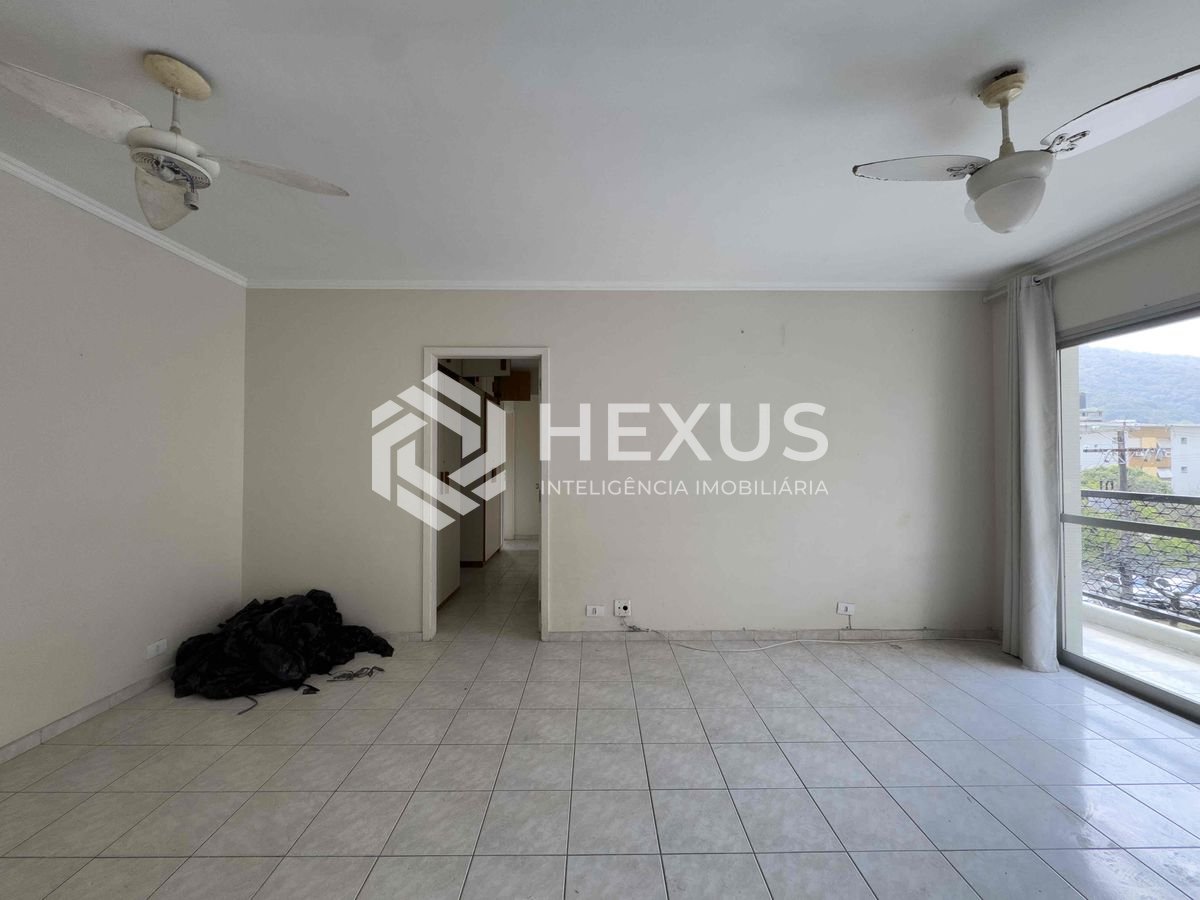 Foto 3 de Apartamento com varanda, lazer e vista mar na Praia das Pitangueiras, Guaruja