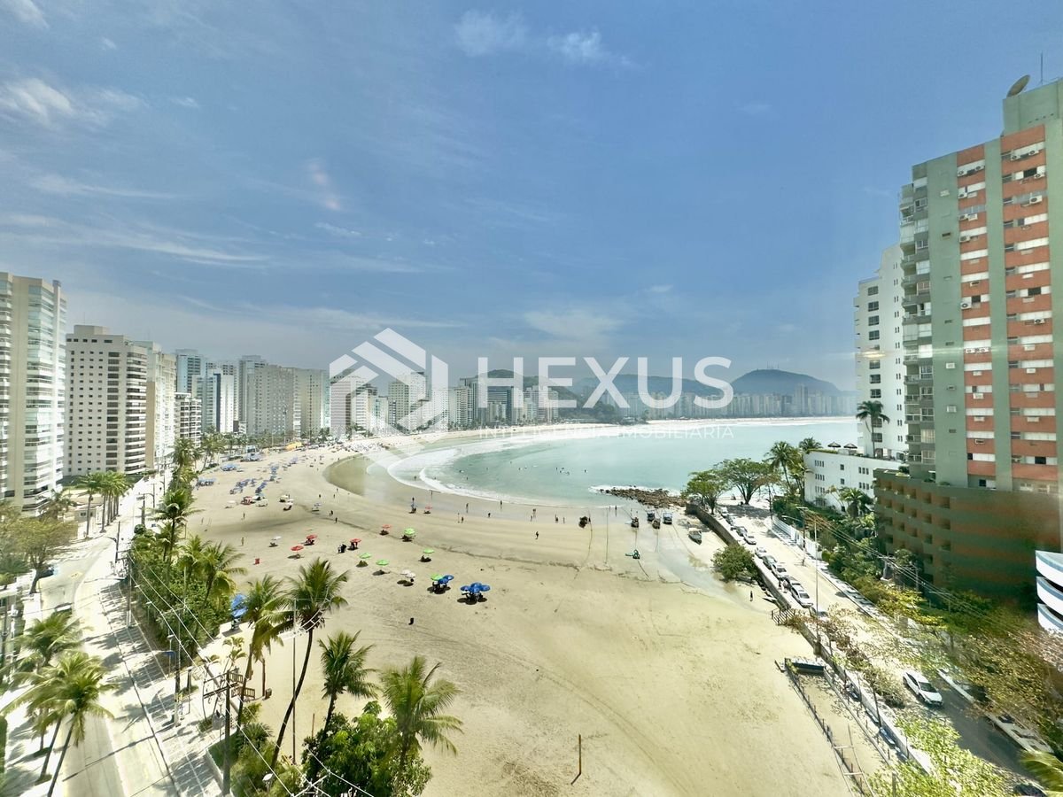 Foto 4 de Apartamento reformado frente mar com varanda vista mar na Praia das Astúrias, Guaruja