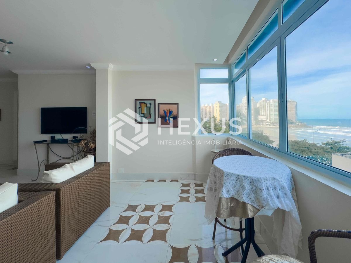 Foto 3 de Apartamento reformado frente mar com vista mar na Praia das Pitangueiras, Guaruja