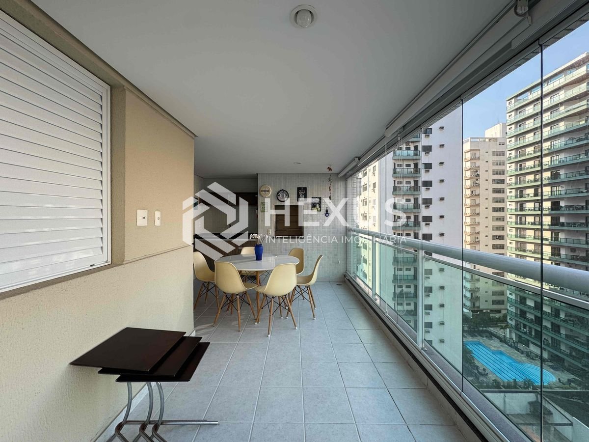 Foto 3 de Apartamento com varanda gourmet vista mar e lazer na Praia das Pitangueiras, Guaruja